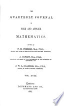 The quarterly journal of pure and applied mathematics