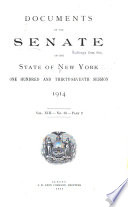 Documents of the Senate of the State of New York