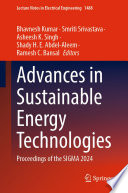 Advances in Sustainable Energy Technologies