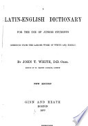 A Complete Latin-English and English-Latin Dictionary