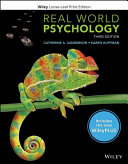 Real World Psychology, 3e WileyPLUS Card with Loose-leaf Set