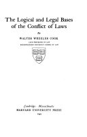 The Logical and Legal Bases of the Conflict of Laws
