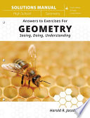 Answers to Exercises For Geometry (Solutions Manual)