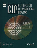 Classification of Instructional Programs, Canada, 2000