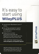 Fundamentals of Physics Extended, Tenth Edition WileyPLUS Blackboard Card
