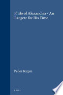 Philo of Alexandria - An Exegete for His Time