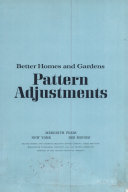 Better Homes and Gardens Pattern Adjustments