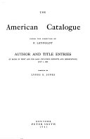 The American Catalogue