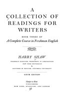 A Collection of Readings for Writers