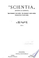 "Scientia", rivista di scienza