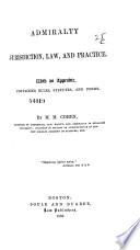 Admiralty Jurisdiction, Law, and Practice