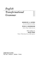 English Transformational Grammar