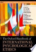 The Oxford Handbook of International Psychological Ethics