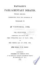 Hansard's Parliamentary Debates