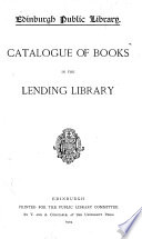 Catalogue of Books in the Lending Library