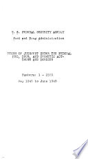 Notices of Judgement Under the Federal Food, Drug, and Cosmetic Act ... Drugs and Devices
