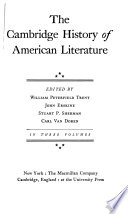 The Cambridge History of American Literature