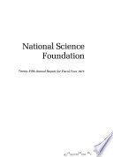 Annual Report of the National Science Foundation