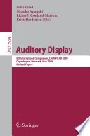 Auditory Display