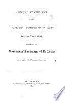 Annual Statement of the Trade and Commerce of Saint Louis for the Year