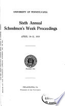 Annual Schoolmen's Week Proceedings