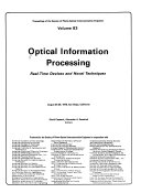 Optical Information Processing