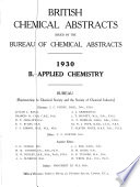British Chemical and Physiological Abstracts