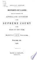 Reports of Cases Heard and Determined in the Appellate Division of the Supreme Court of the State of New York