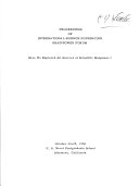 Proceedings of the International Science Foundation Brainpower Forum Conference