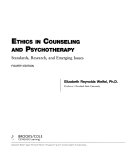Ethics in Counseling and Psychotherapy