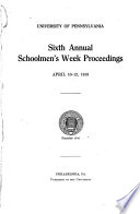 Annual Schoolmen's Week Proceedings