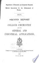 Report on Colloid Chemistry and Its General and Industrial Applications