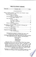 The Platoon School - National Association for the Study of the Platoon Or Work-study-play School Organization