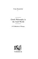 Greek Philosophy in the Arab World