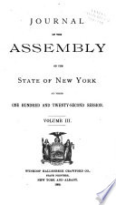 Journal of the Assembly of the State of New York