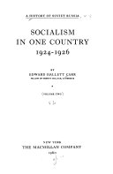 Socialism in One Country, 1924-1926