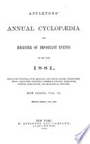 Appleton's Annual Cyclopædia and Register of Important Events of the Year ...