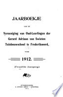 Jaarboekje van de Vereeniging van Oud-Leerlingen der Gerard Adriaan van Swieten Tuinbouwschool te Frederiksoord