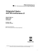 Integrated Optics and Microstructures