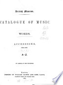 Catalogue of Music