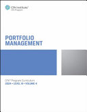 2024 CFA Program Curriculum Level III Volume 4