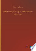 Brief History of English and American Literature