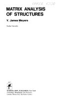 Matrix Analysis of Structures