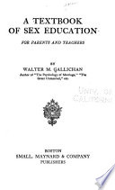 A Textbook of Sex Education for Parents and Teachers