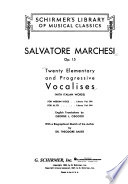 Twenty Elementary and Progressive Vocalises
