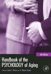 Handbook of the psychology of aging