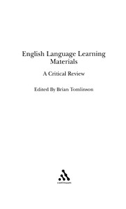 English language learning materials