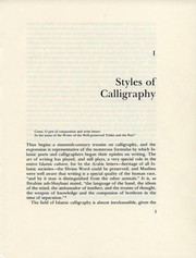 Calligraphy and Islamic culture