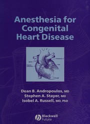 Anesthesia for congenital heart disease