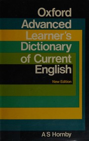 Oxford advanced learner's dictionary of current English